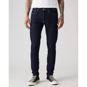 Levi’s Premium 512 Slim Taper Flex Jeans Mid Knight Rinse Dark Wash Stretch